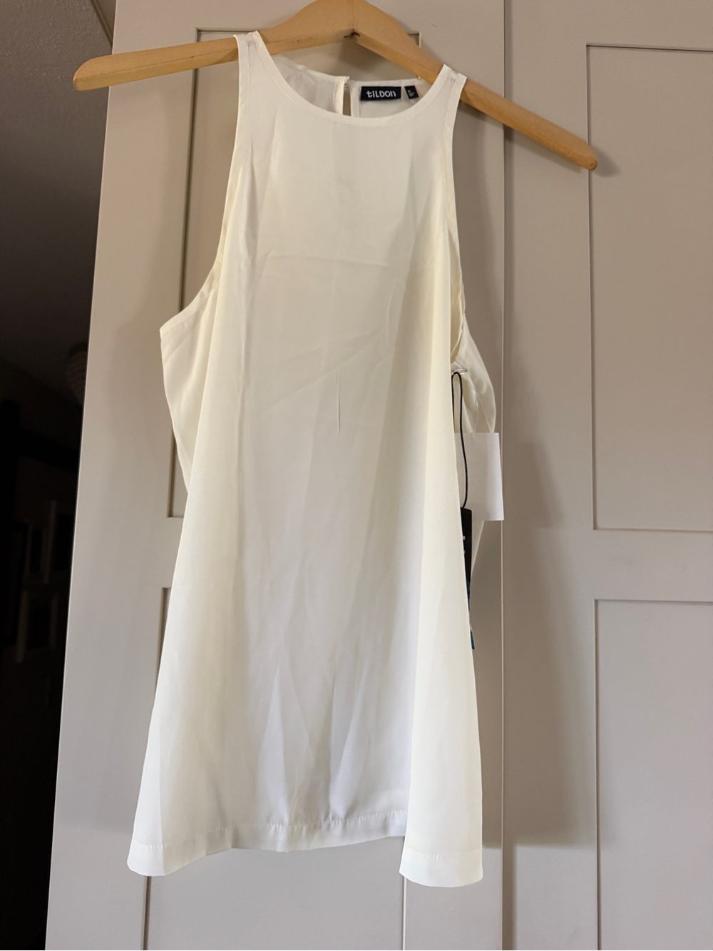 NWT Tilden cream/bone longer sleeveless top, size XS